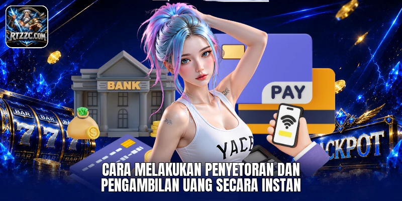 Cara melakukan penyetoran dan pengambilan uang secara instan